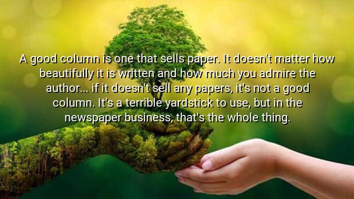 A good column is one that