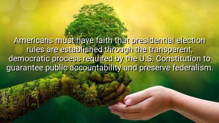 Americans must have faith that presidential