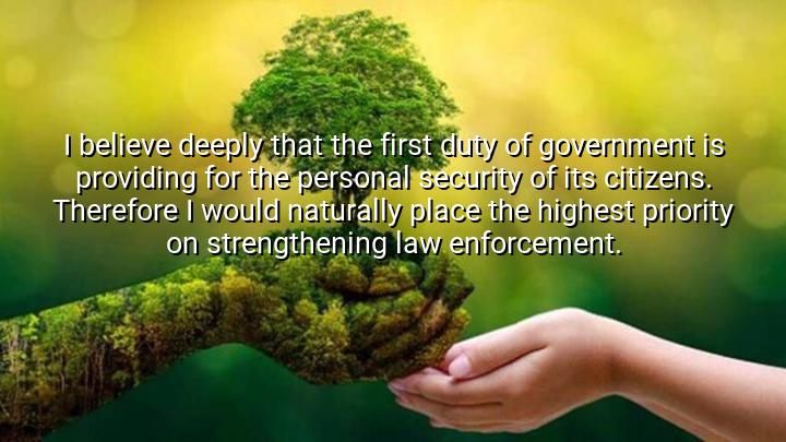I believe deeply that the first