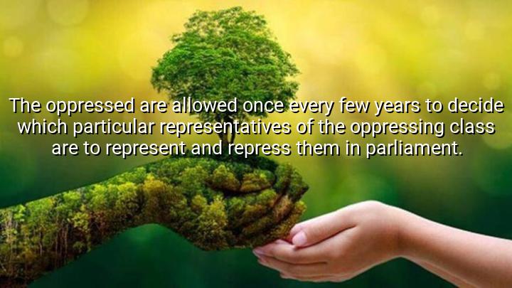 The oppressed are allowed once every